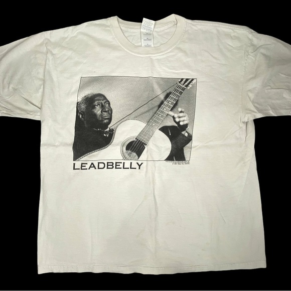 Vintage 1991 Leadbelly Kurt Cobain Nirvana Tshirt Sz XL Graphic Band Tee - Picture 1 of 11